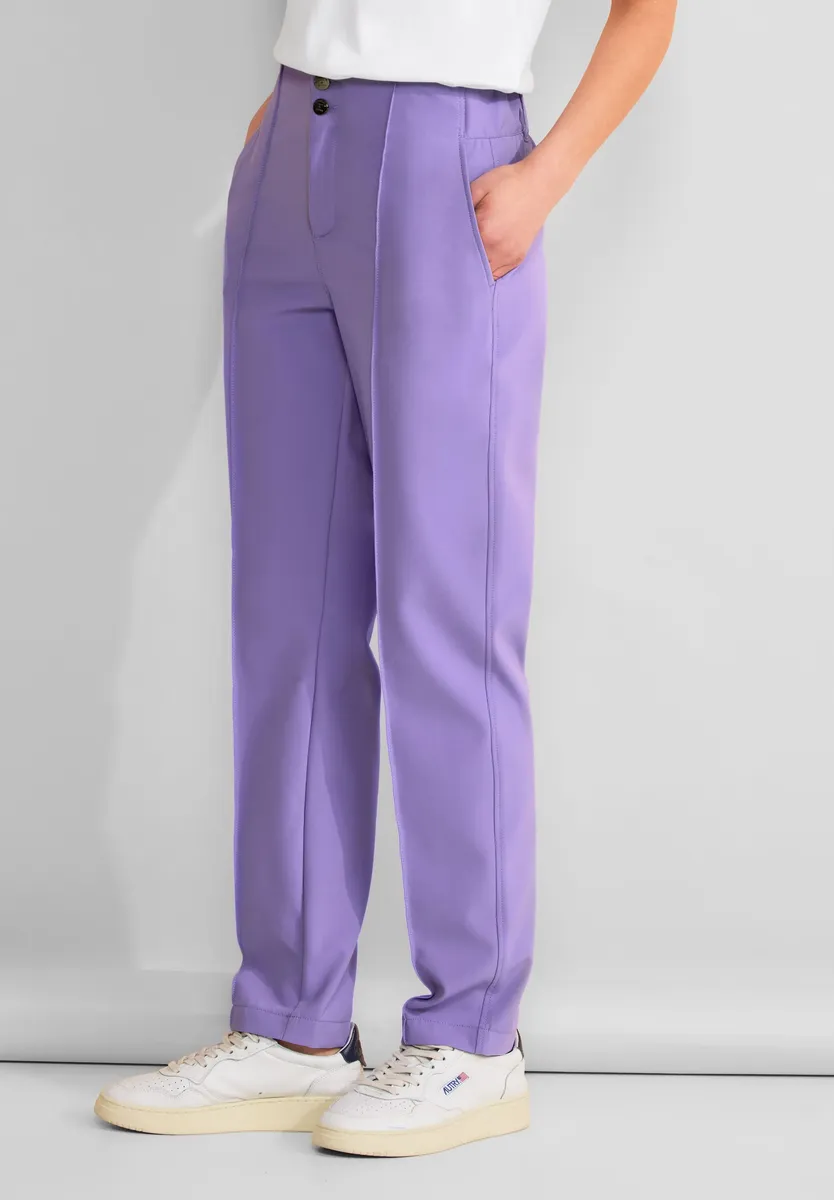 

Брюки STREET ONE, технострейч, цвет Shiny Lilac