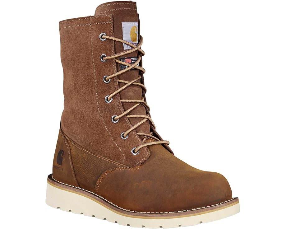 

Ботинки Carhartt WP 8" Ins. Wedge Fold Down Winter, цвет Bison Brown Oil Tan