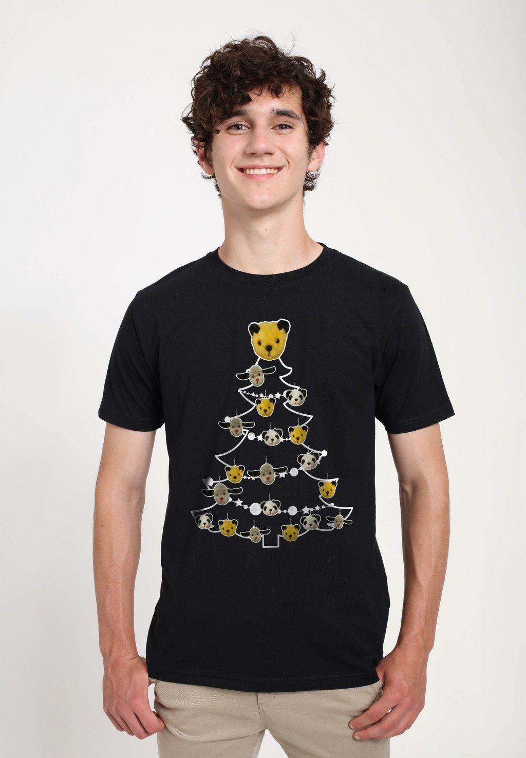

Футболка с принтом SOOTY CHRISTMAS TREE SILHOUETTE Henry Tiger, черный
