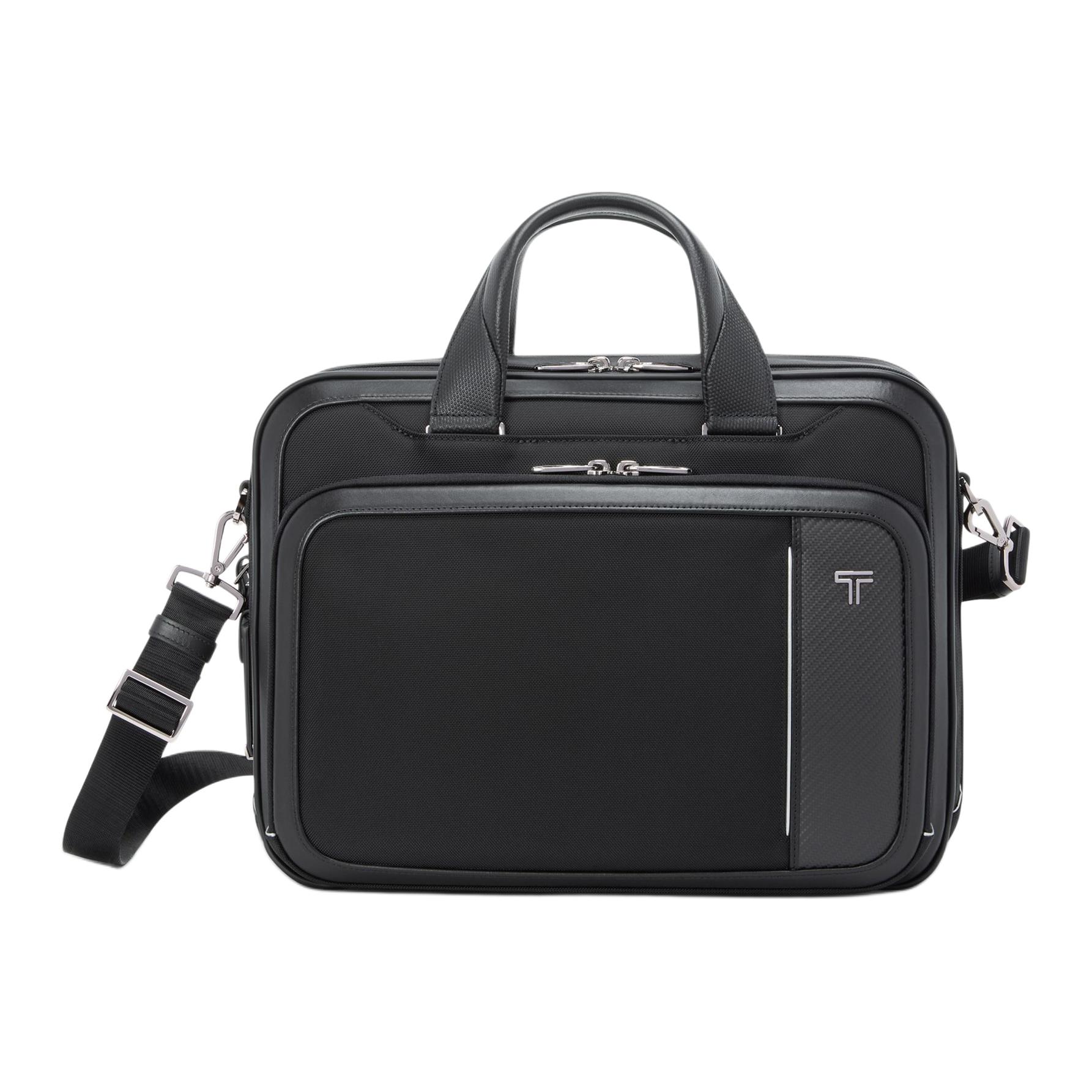 

TUMI Черный мужской портфель из полиэстера большой