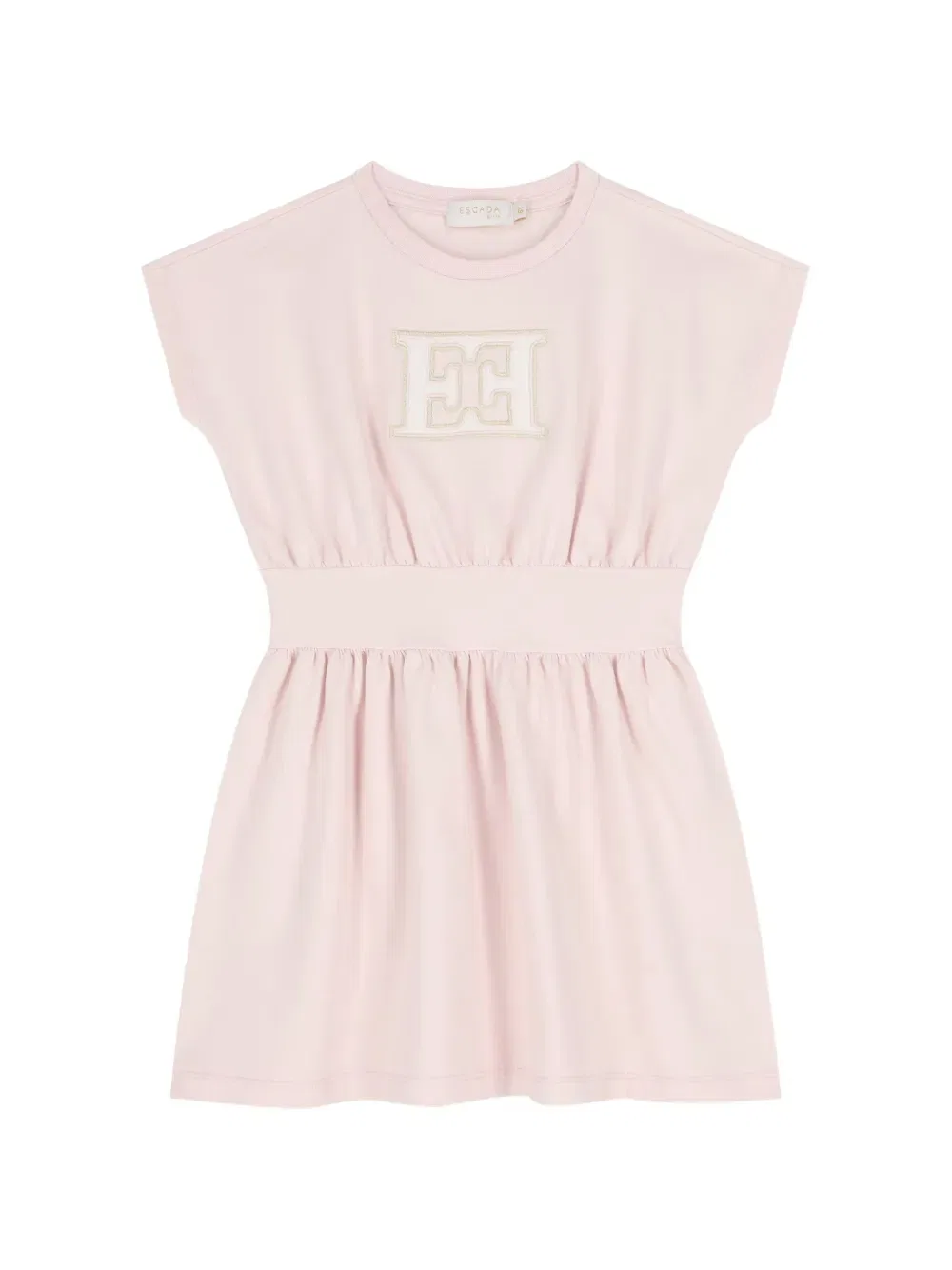 Платье с нашивкой-логотипом Escada Kids, розовый