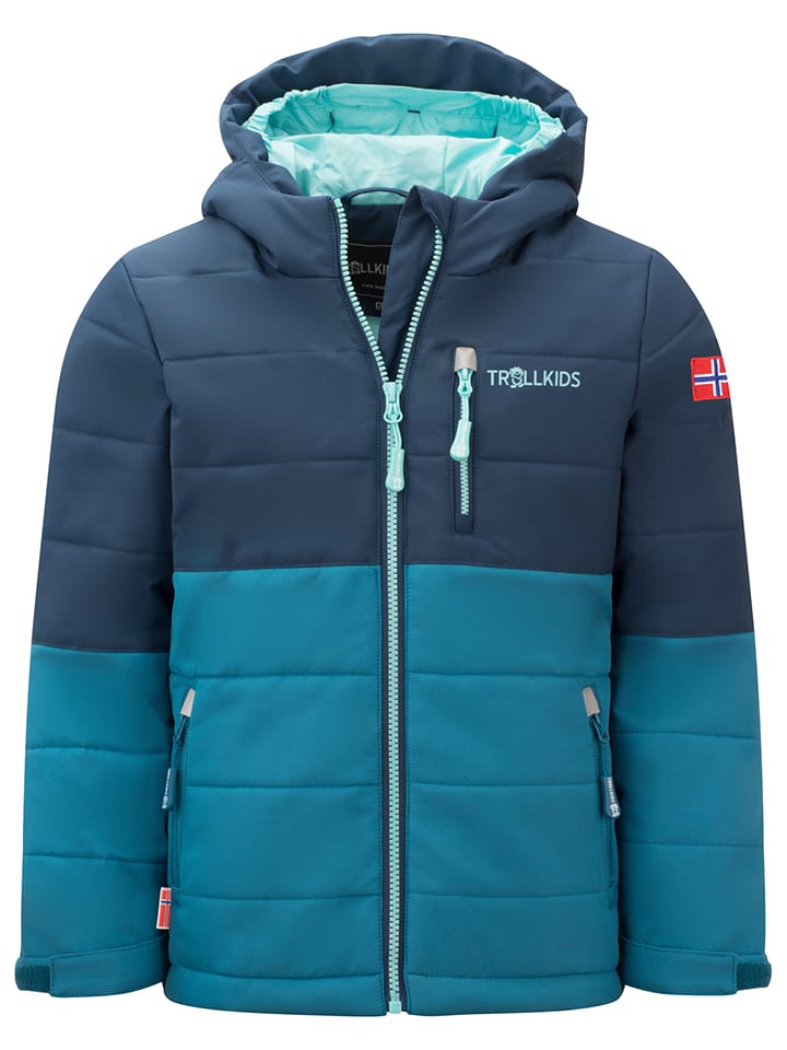 

Лыжная куртка Trollkids Ski-/ Snowboardjacke Hemsedal, цвет Dunkelblau/Türkis