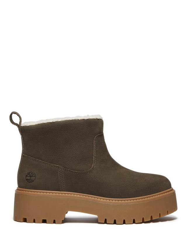 Кожаные ботинки Stone Mid до щиколотки Timberland, Dark Brown
