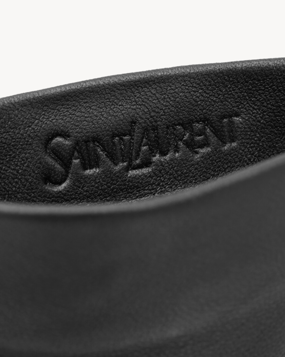 Длинные перчатки из кожи и шелка Saint Laurent, черный — фото 2