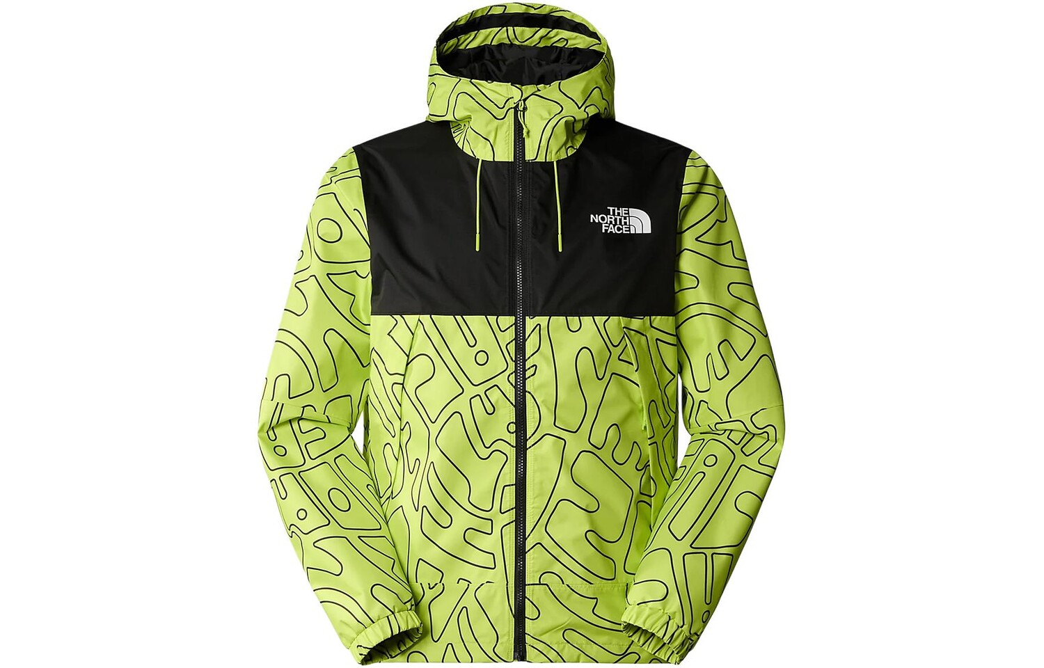 

Куртка мужская уличная неоново-зеленая The North Face, зеленый