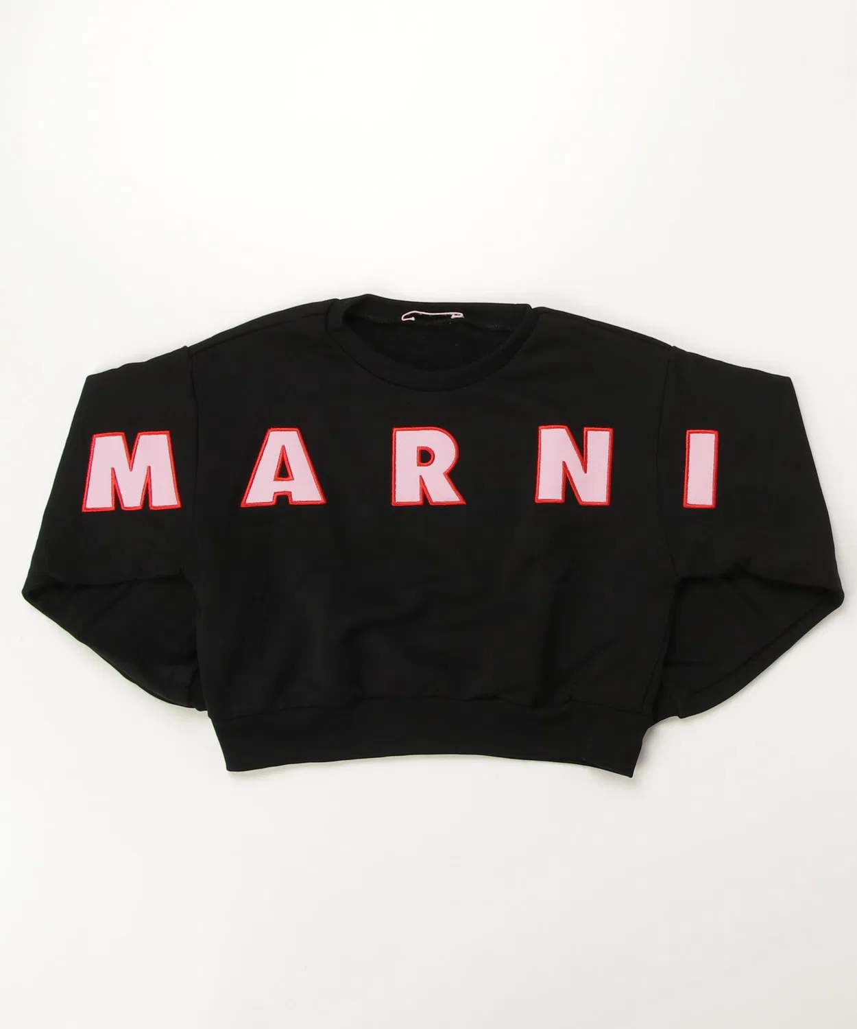 Свитшот детский MARNI с брендовым логотипом, хлопок 100%, черный — фото 3