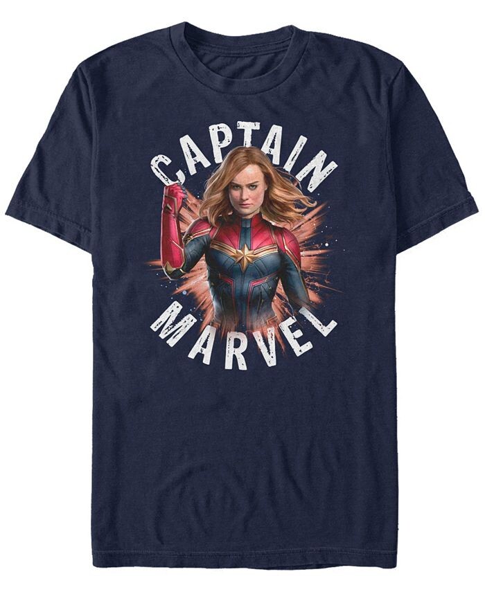 

Мужская футболка с коротким рукавом Marvel Captain Marvel Strong Stance Fifth Sun, синий