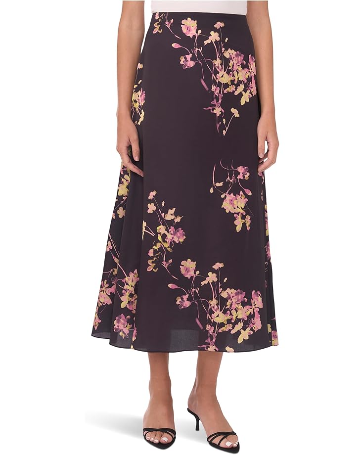 

Женская юбка-миди трапеция Vince Camuto A-Line Slip, Rich Black