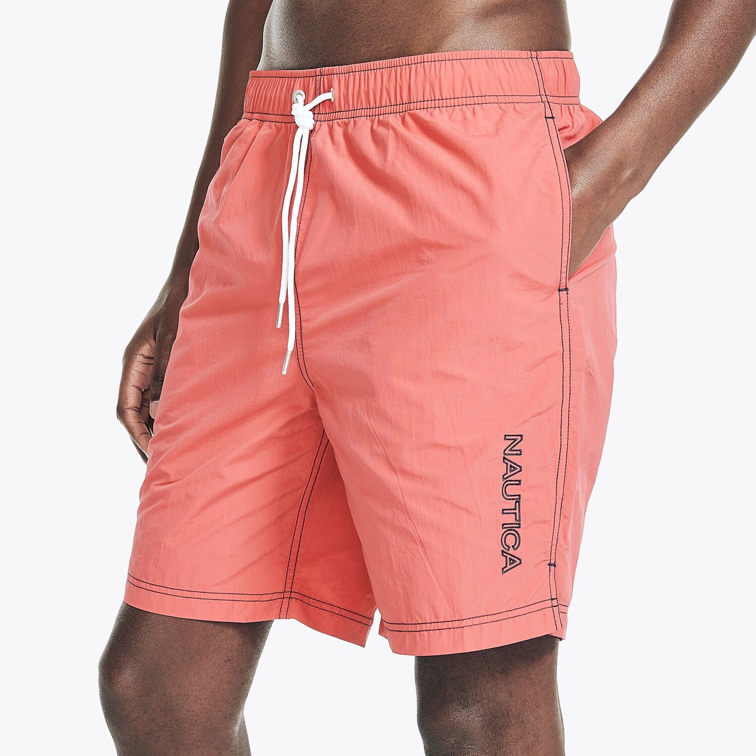 

Мужские быстросохнущие плавки Nautica 8 дюймов, цвет Rose Coral
