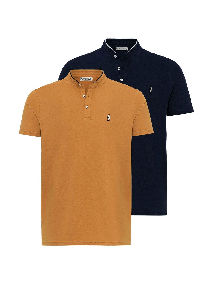 

Рубашка Dandalo Varese, цвет Camel/marine blue