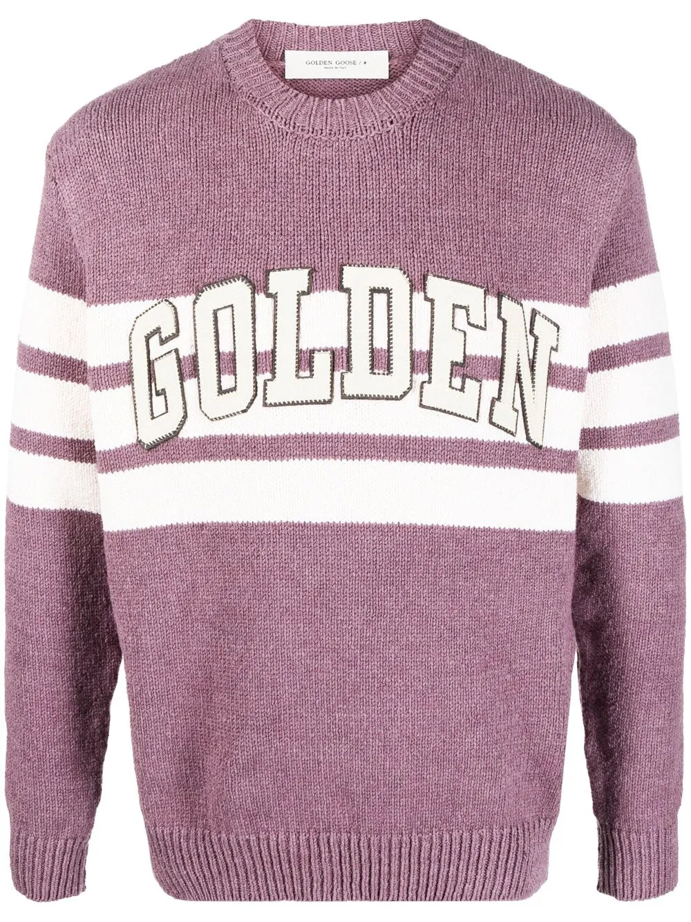 

Джемпер с нашивкой-логотипом GOLDEN GOOSE, фиолетовый