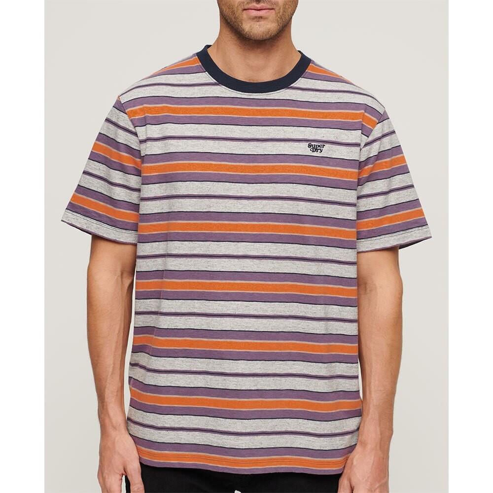 

Футболка Superdry Relaxed Fit Stripe, оранжевый