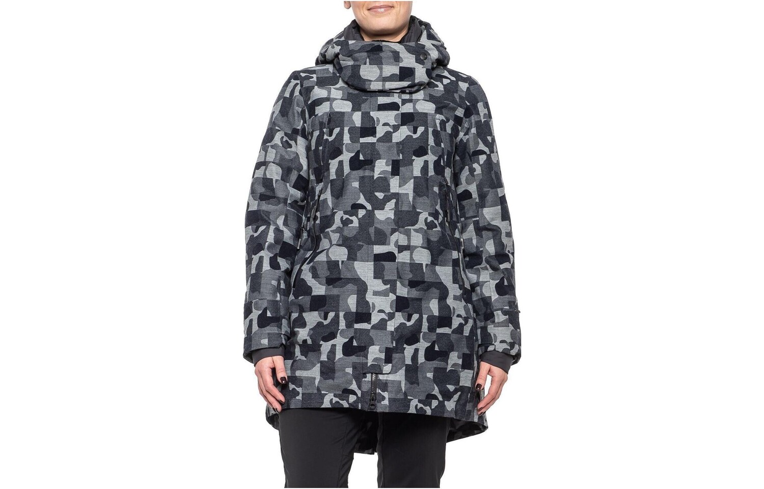 

Пуховик женский серый The North Face