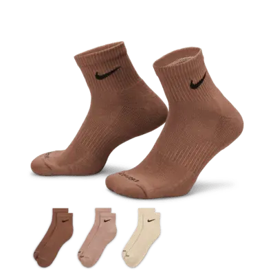 

Носки Nike Everyday Plus Cushioned Training Ankle (3 шт), разноцветный