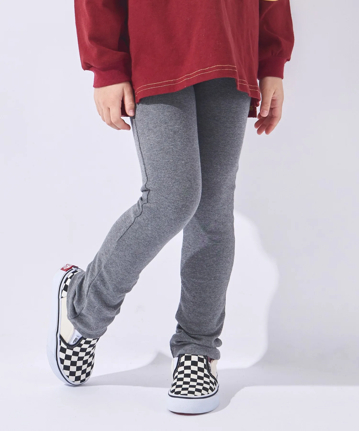 Детские стрейчевые брюки ever closet серые