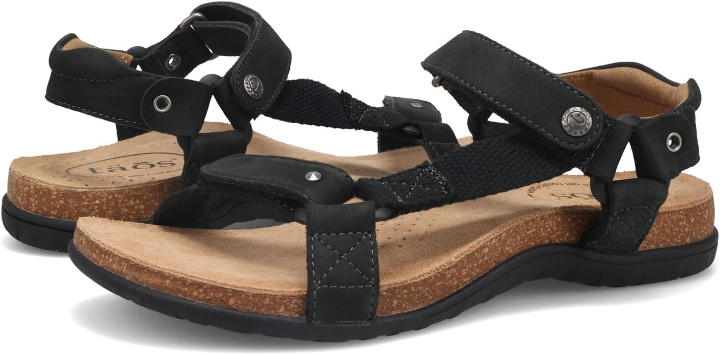 

Сандалии Taos Footwear Mixer, цвет Black Nubuck