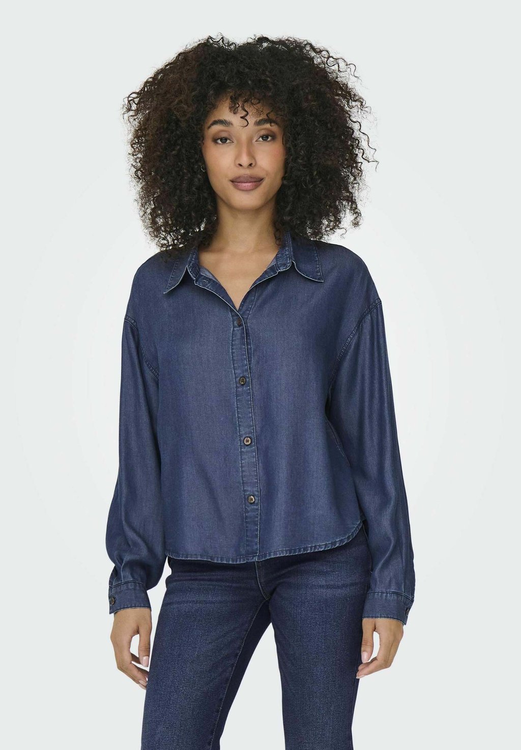 

Блузка на пуговицах ONLY, цвет Dark Blue Denim