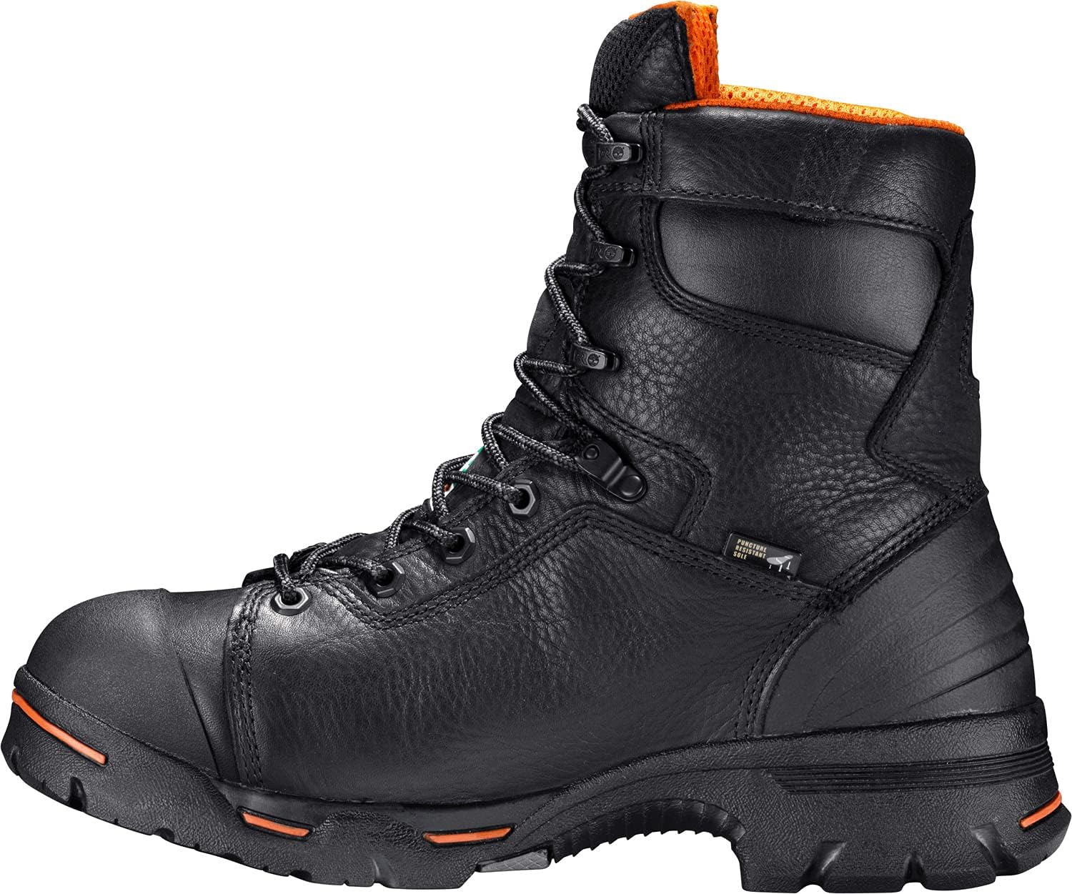 Timberland PRO мужские рабочие ботинки Endurance 8 дюймов со стальным мыском и водонепроницаемостью, Black V1 — фото 3