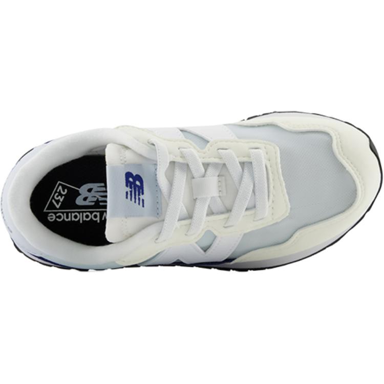 NB 237 Износостойкие низкие детские кроссовки для повседневной жизни New Balance, белый/синий — фото 4