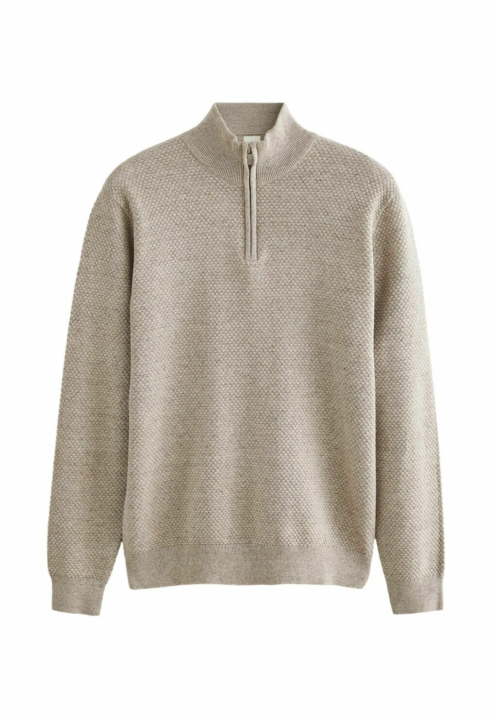

Джемпер PREMIUM ZIP NECK TALL Next, бежевый