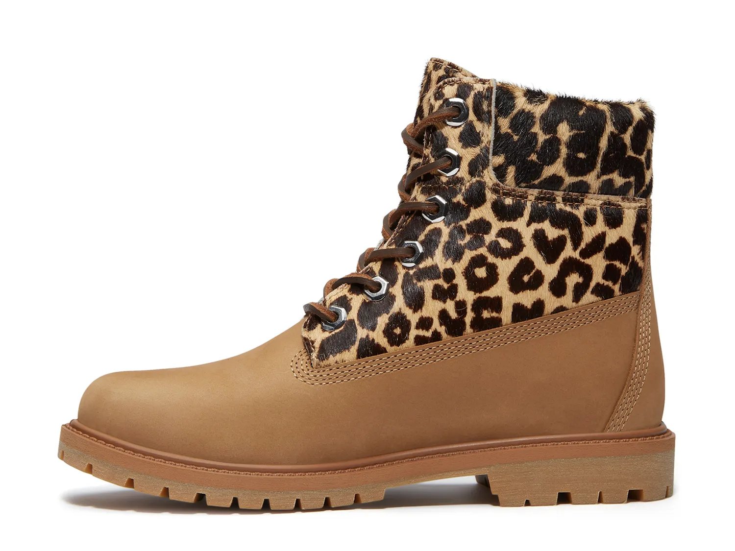 Ботинки Timberland Premium 6-Inch Waterproof Bootie - Women's, Light Brown/Beige Leopard Print — фото 2