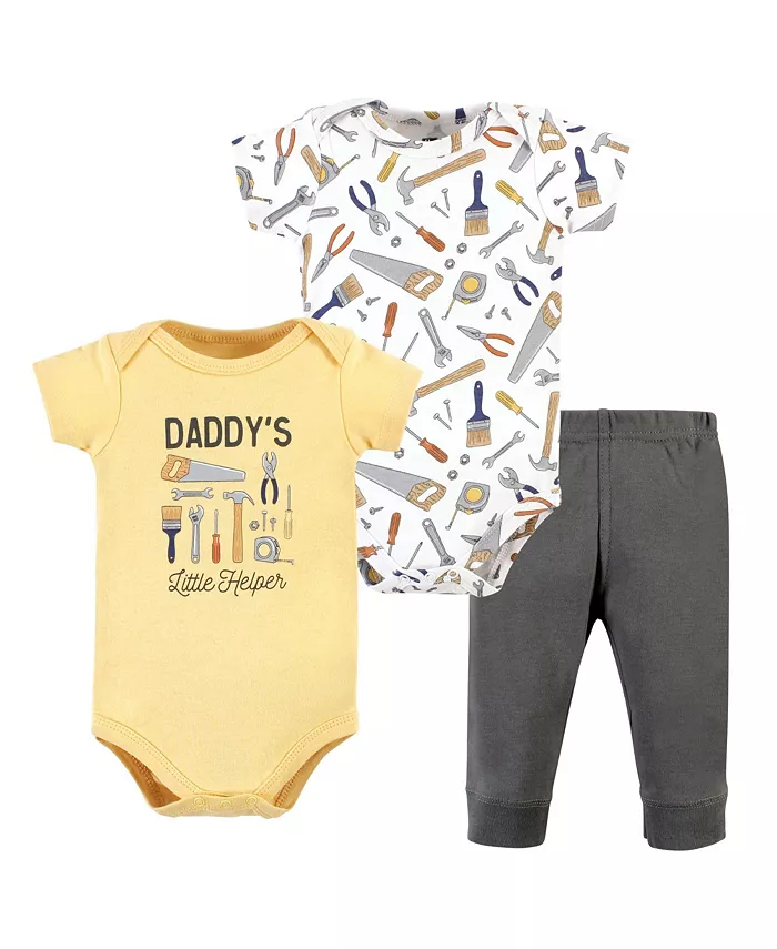 

Детский комплект для мальчиков Hudson: боди и штанишки из хлопка Hudson Baby, желтый