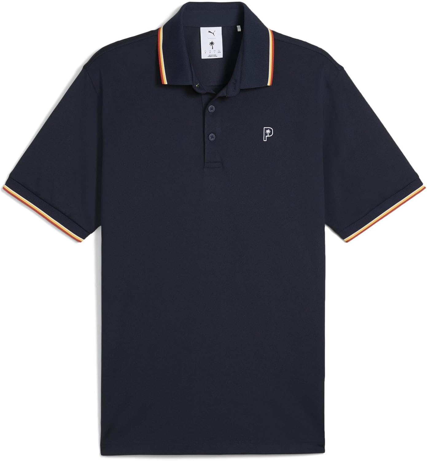 

Рубашка-поло PUMA Golf x PTC с контрастной отделкой, темно-синий