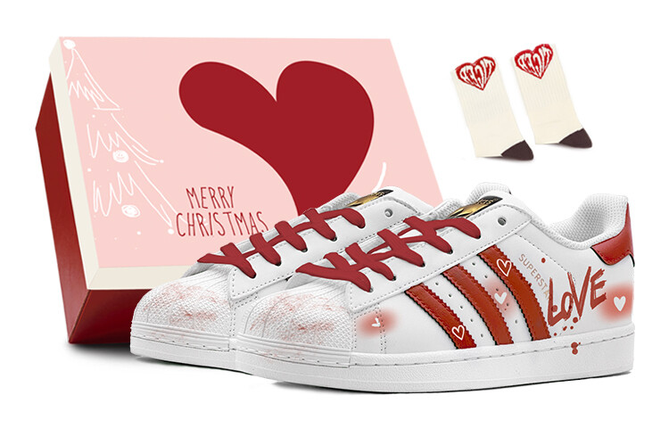 

Adidas originals Superstar Series Обувь для скейтбординга унисекс, White/Red