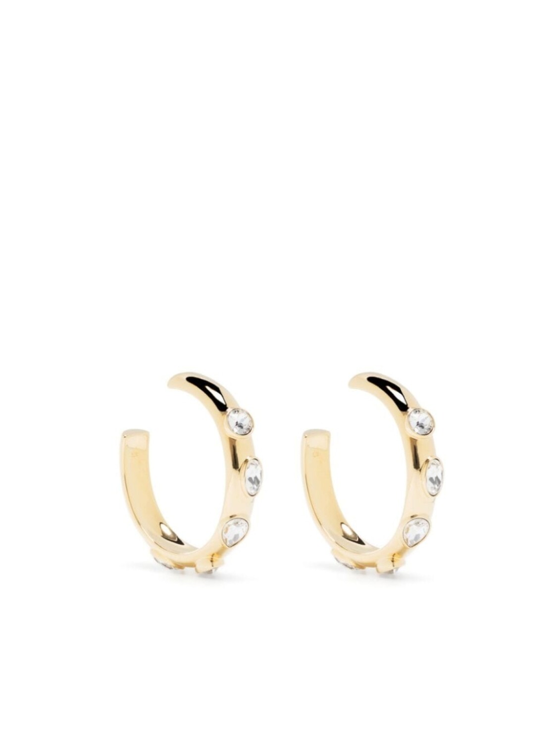 

Серьги-кольца Dextera Swarovski, золотой