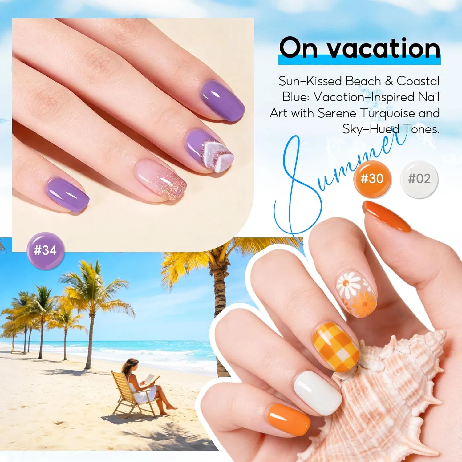 Набор для гель-лака с лампой «73 Pieces» от PEACECOLOR Peacecolor, Shiny Stardust 55+5 Gel Nail Kit — фото 4