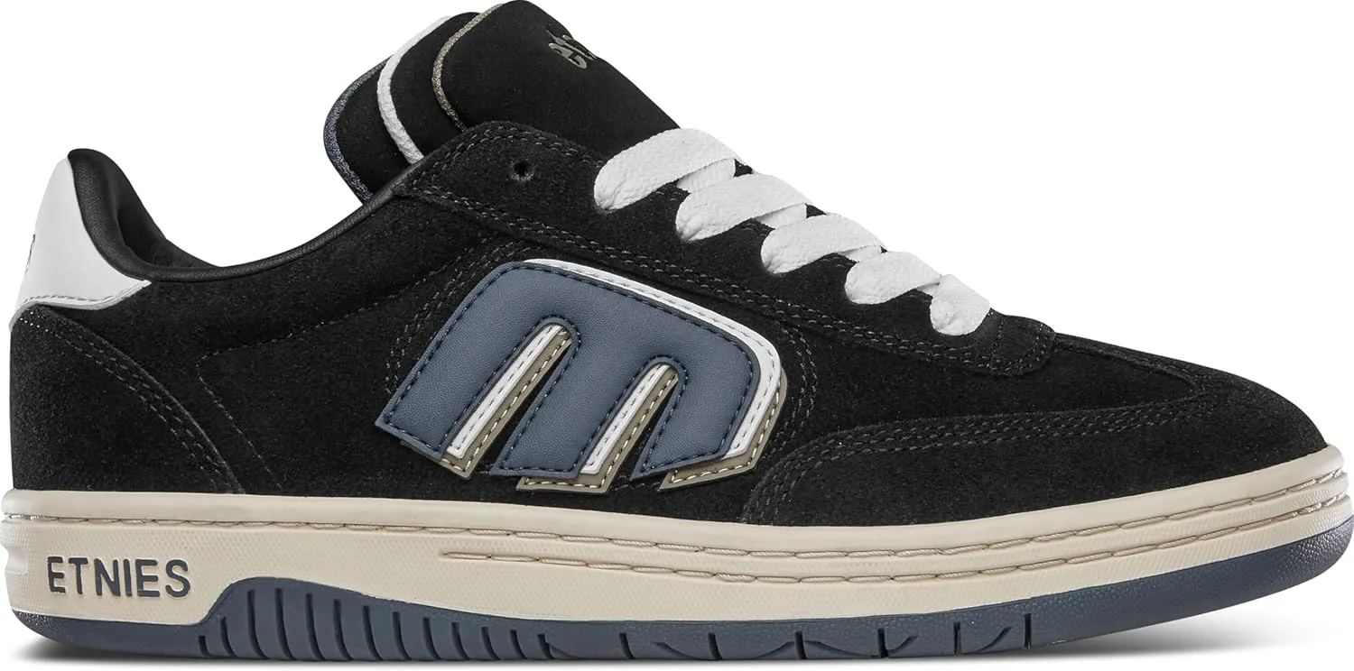 Скейтбордистские кроссовки Etnies LOCUT Triple Tongue - низкие вулканизированные с тройной мягкой подкладкой на язычке, черный