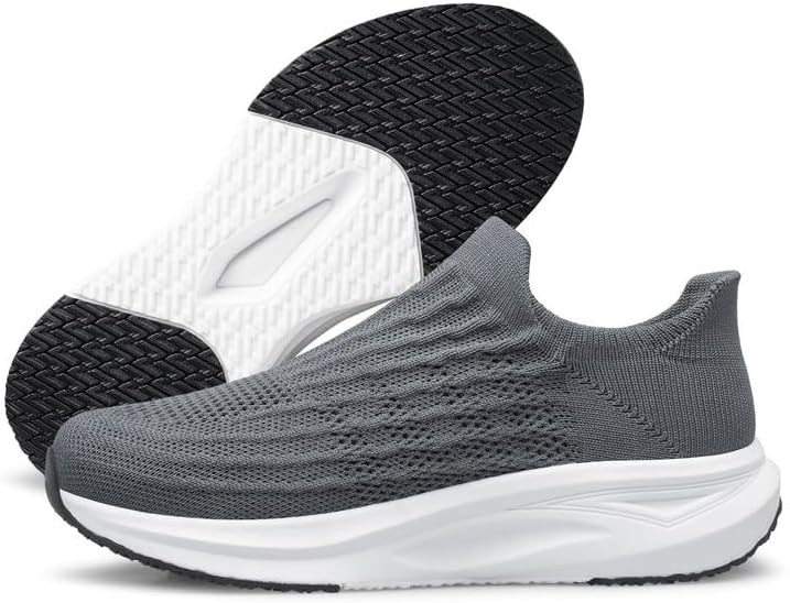 

Мужские слипоны без шнурков, легкие прогулочные повседневные лоферы, удобная дышащая обувь для мужчин Vibdiv, Dgrey