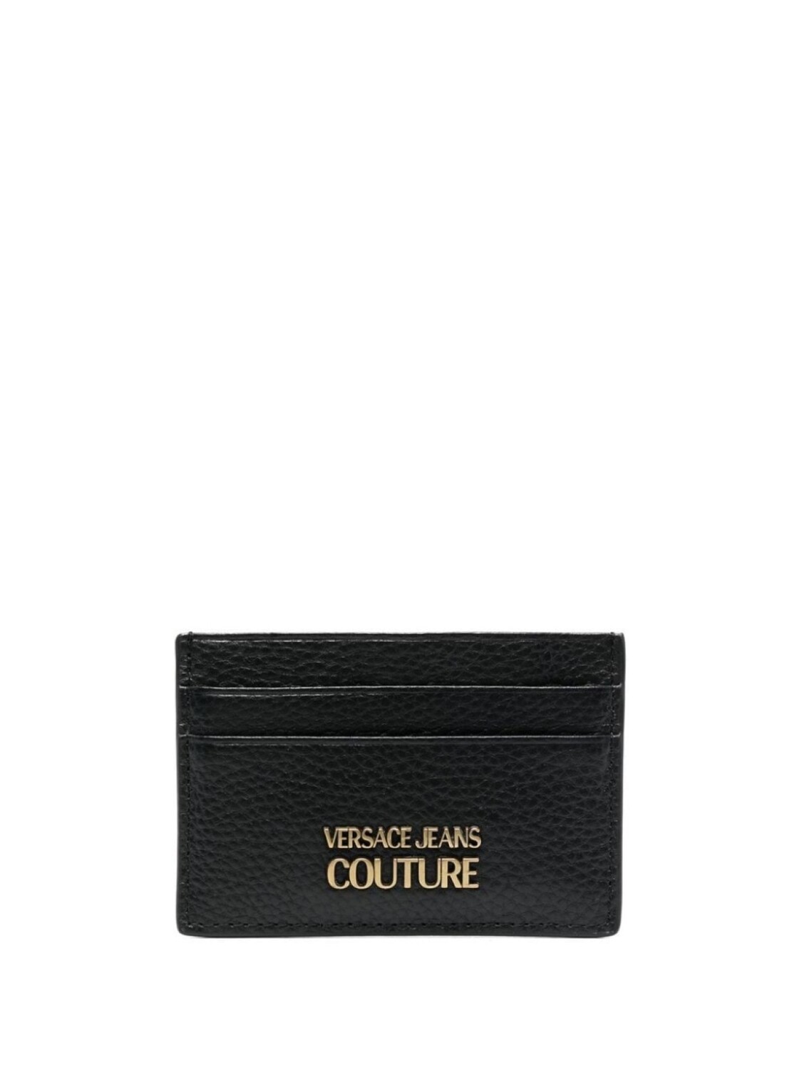 

Versace Jeans Couture картхолдер из зернистой кожи с логотипом, черный