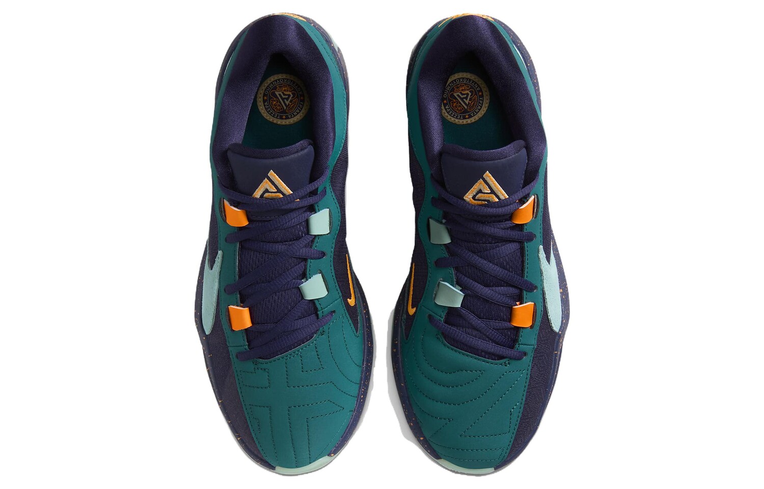 Мужские баскетбольные кроссовки Nike Freak 5, Голубой фиолетовый — фото 4