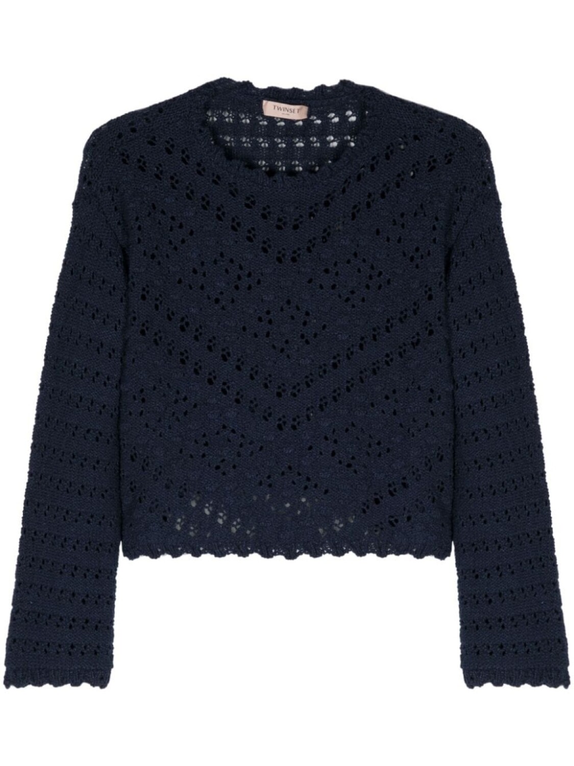 

TWINSET джемпер в технике кроше, синий