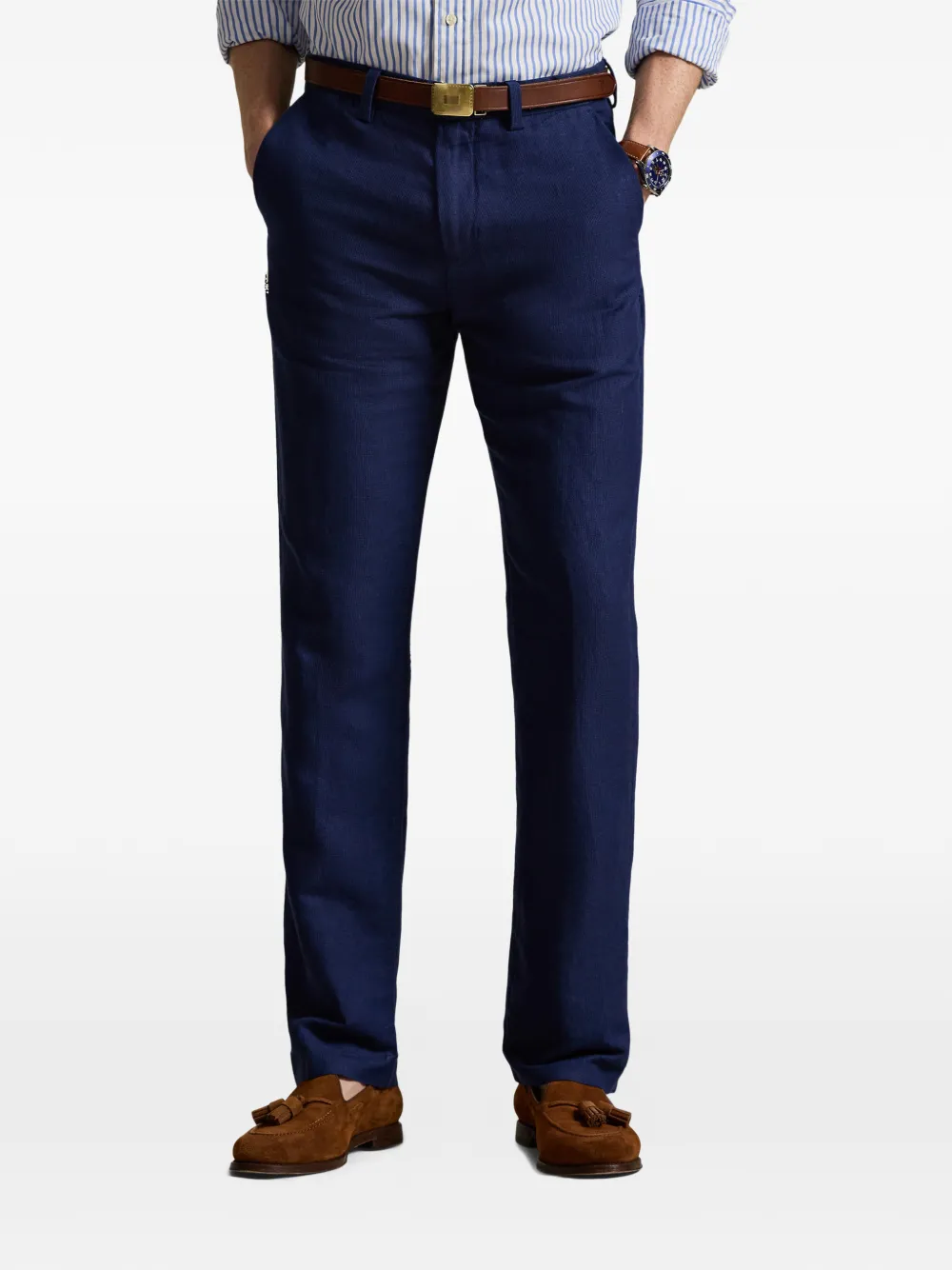Брюки чинос Manhasset Classic Fit Polo Ralph Lauren, синий — фото 3