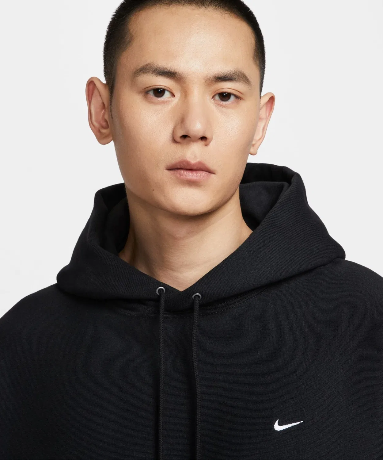 Худи Nike NL Solo Swoosh BB Pullover L/S, чёрный — фото 2