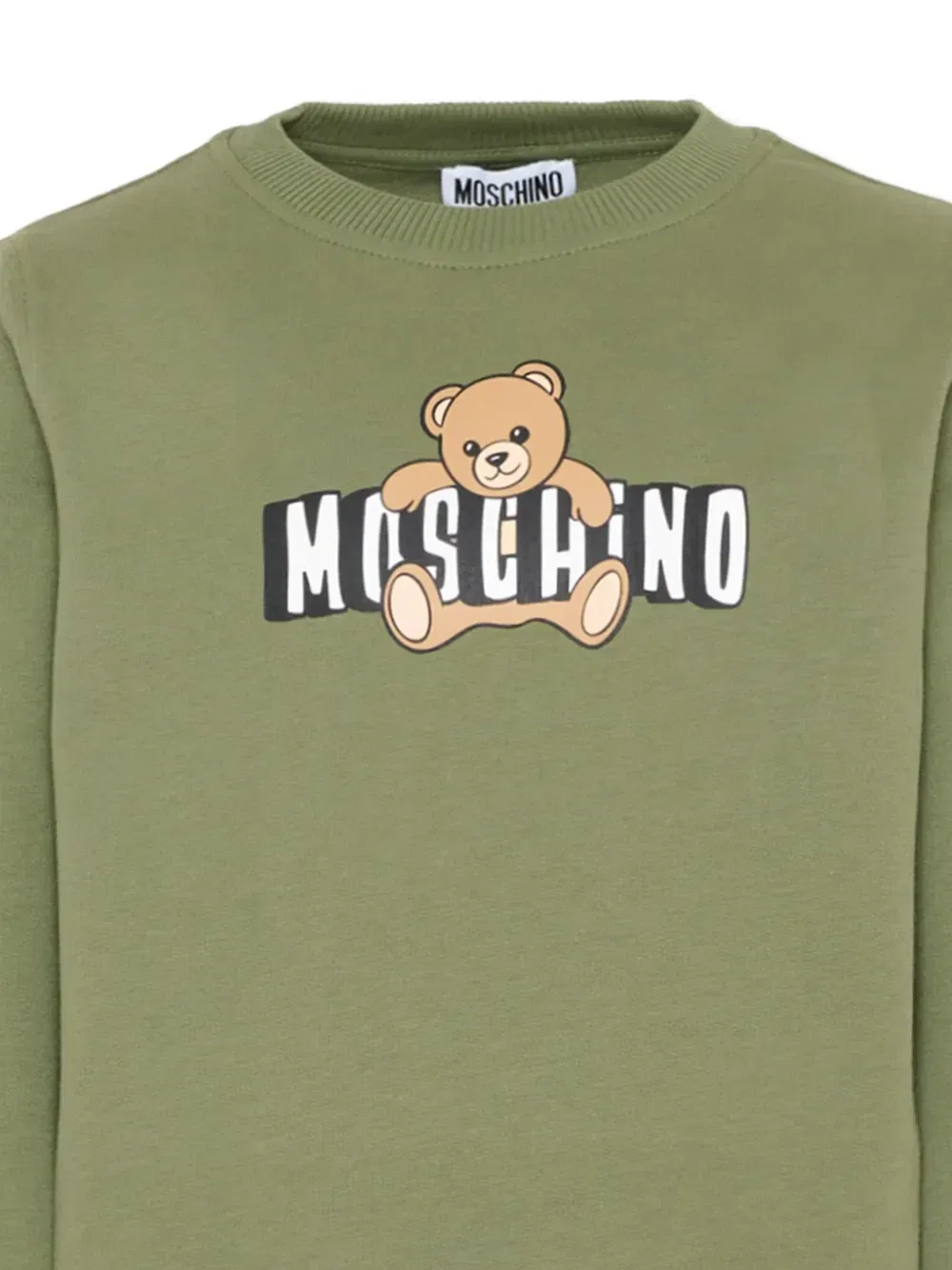Спортивный костюм с логотипом Moschino Kids, зеленый — фото 3