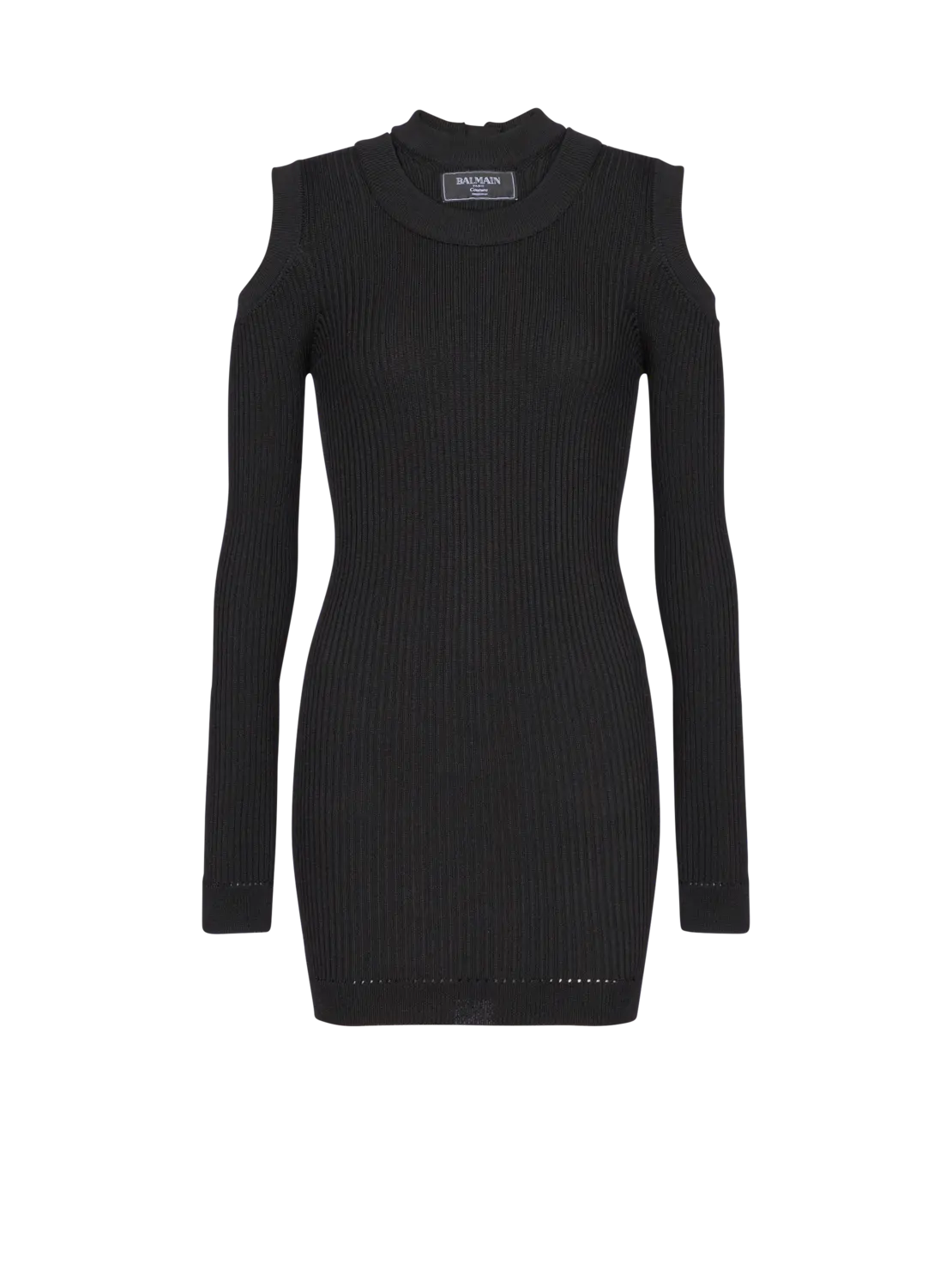 

Вязаное платье Balmain, черный/розовый