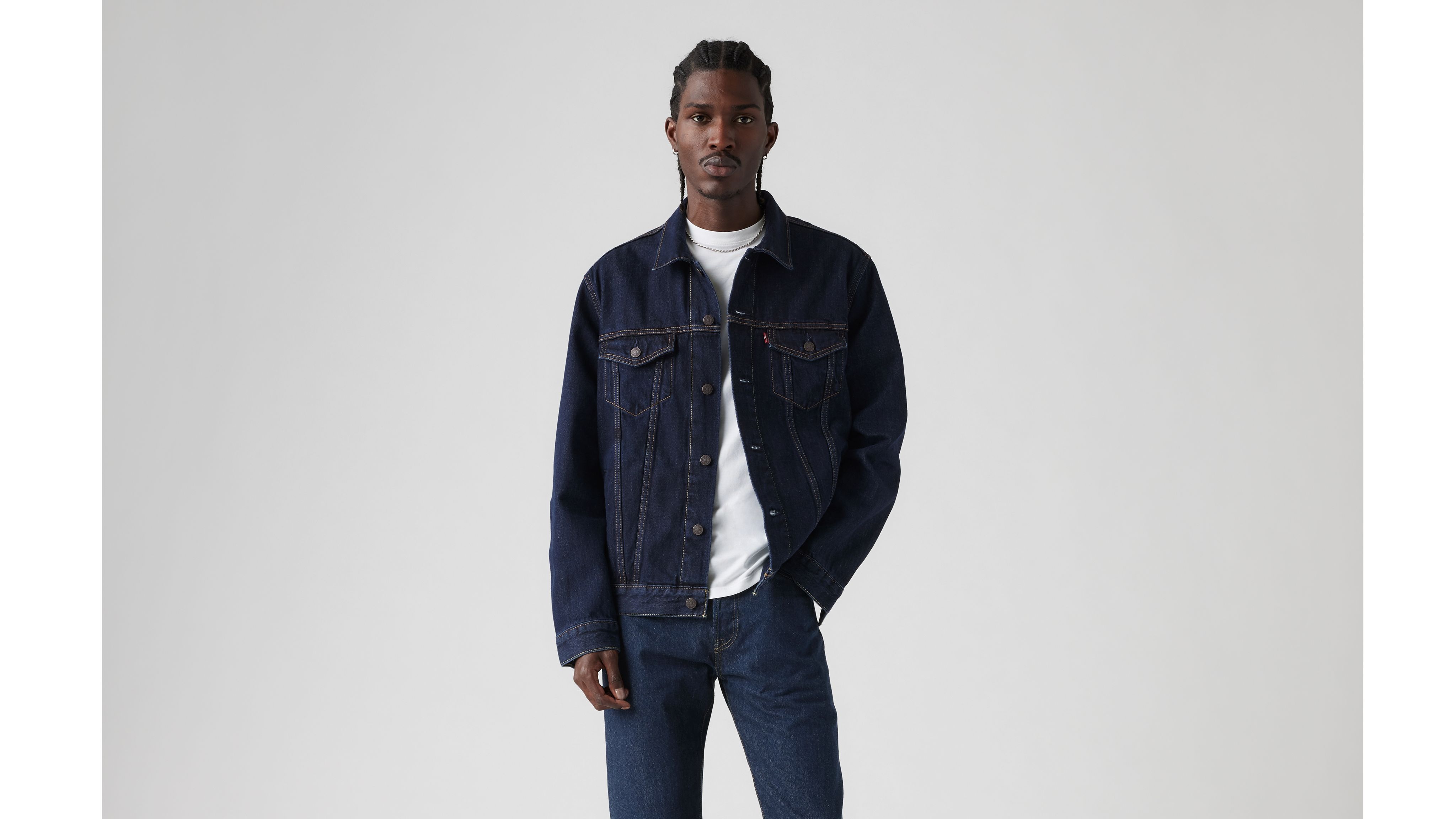 

Джинсовая куртка Levi's, цвет Rinse - Dark Wash