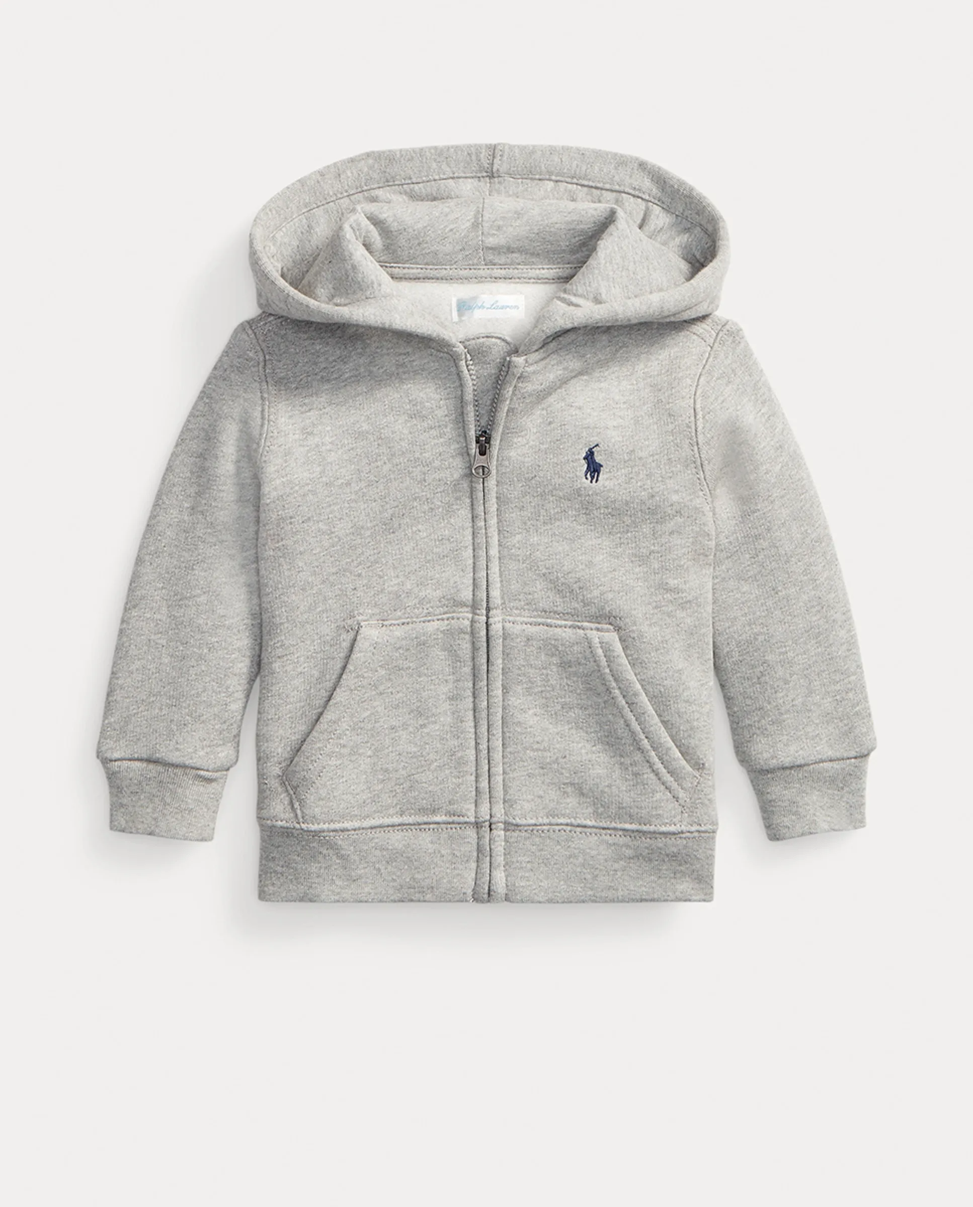 

Детская толстовка на молнии для мальчика Polo Ralph Lauren, светло-серый