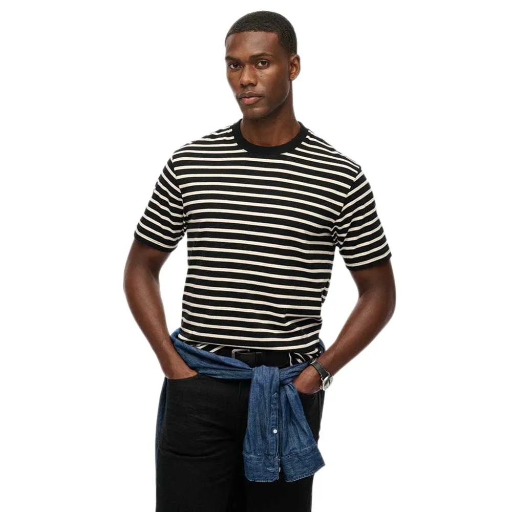 

Футболка с коротким рукавом Superdry Merchant Stripe, черный