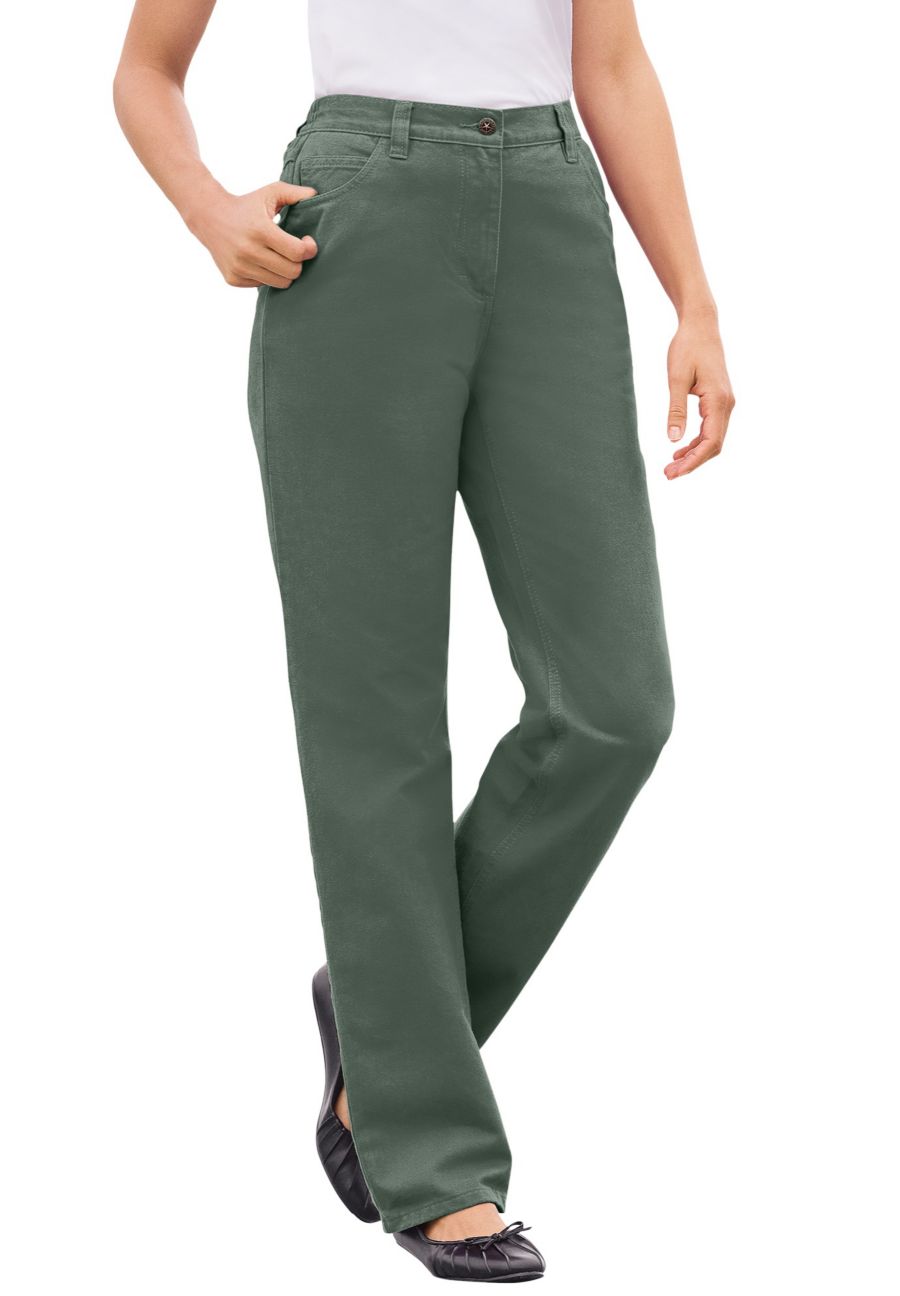 

Женские джинсы Within Tall Perfect из хлопка с эластичной задней частью Woman Within, Pretty violet