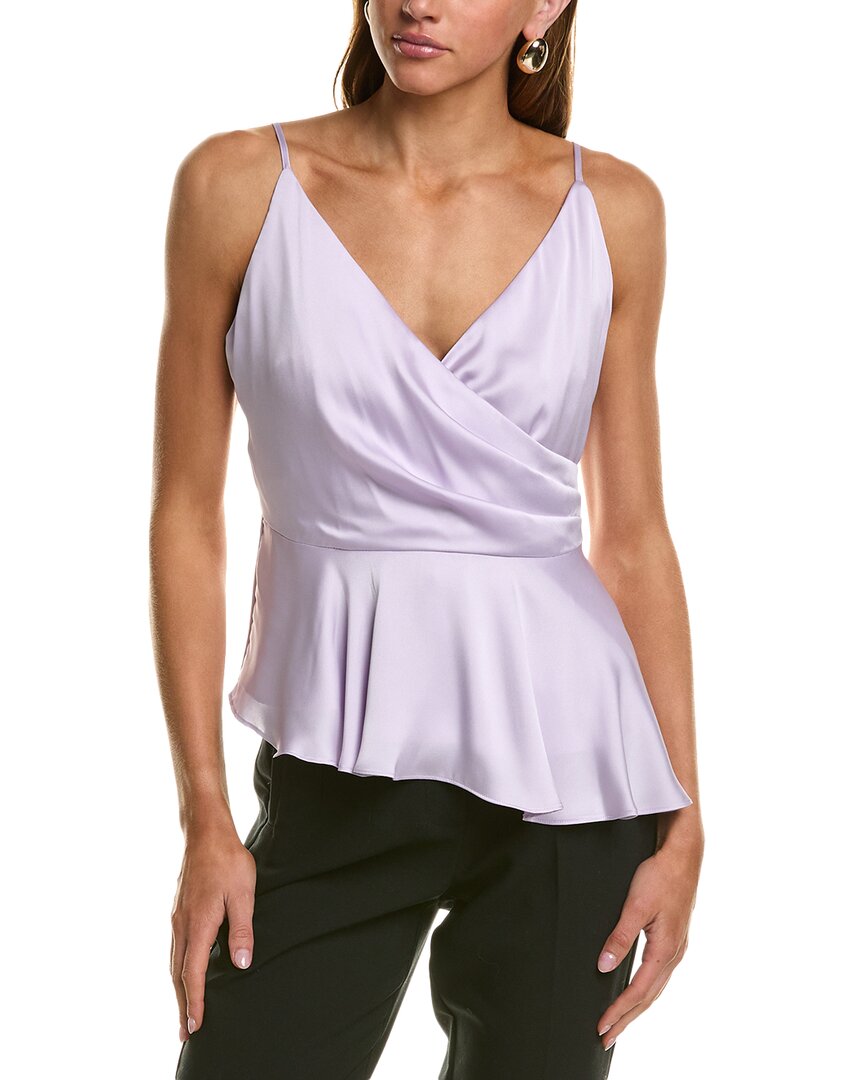 

BCBGMAXAZRIA Тканый топ, фиолетовый