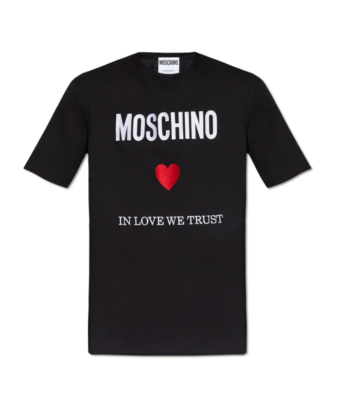 

Футболка с логотипом Moschino, черный