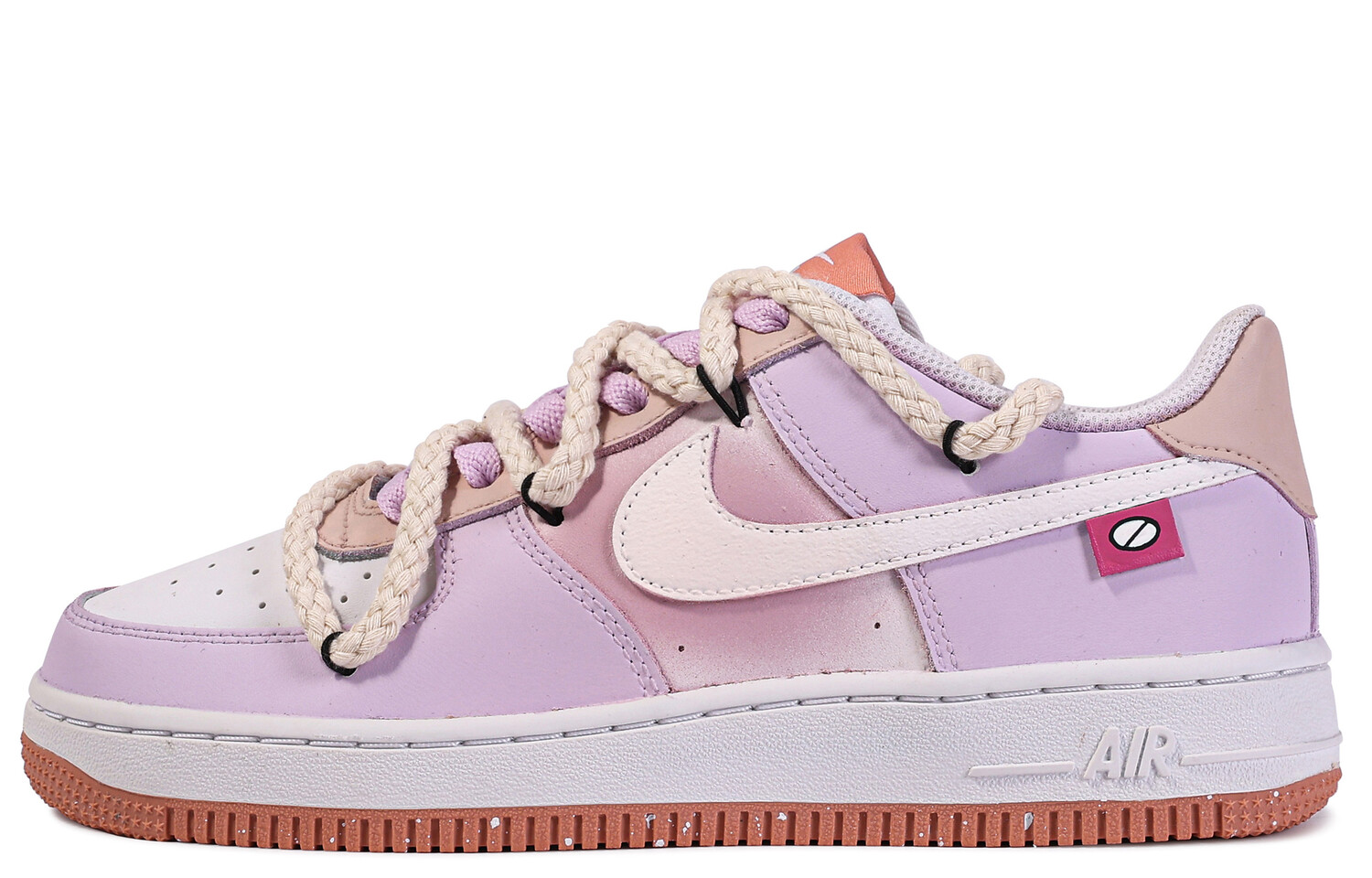 

Кроссовки Nike Air Force 1 Skateboard Shoes Women's Low-Top Pink White, Розовый, Кроссовки Nike Air Force 1 Skateboard Shoes Women's Low-Top Pink White