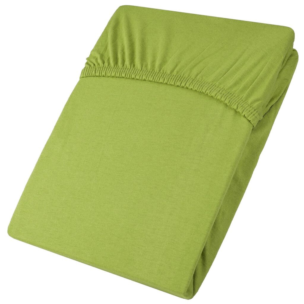 

Простыни Viana 200х200-200х220 зеленый хлопковый трикотаж 130г/м² aqua-textil