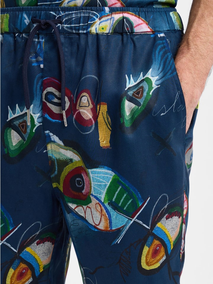 

Тканевые шорты Scotch & Soda, цвет marine mehrfarbig