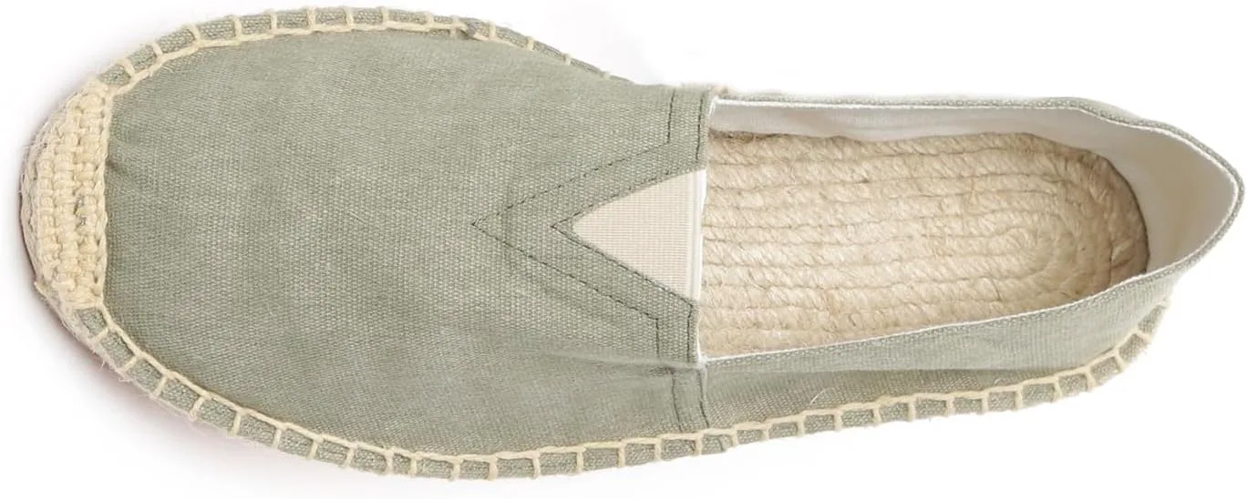 

Мужские однотонные удобные слипоны на плоской подошве Mintzice из холщовой ткани, зеленый