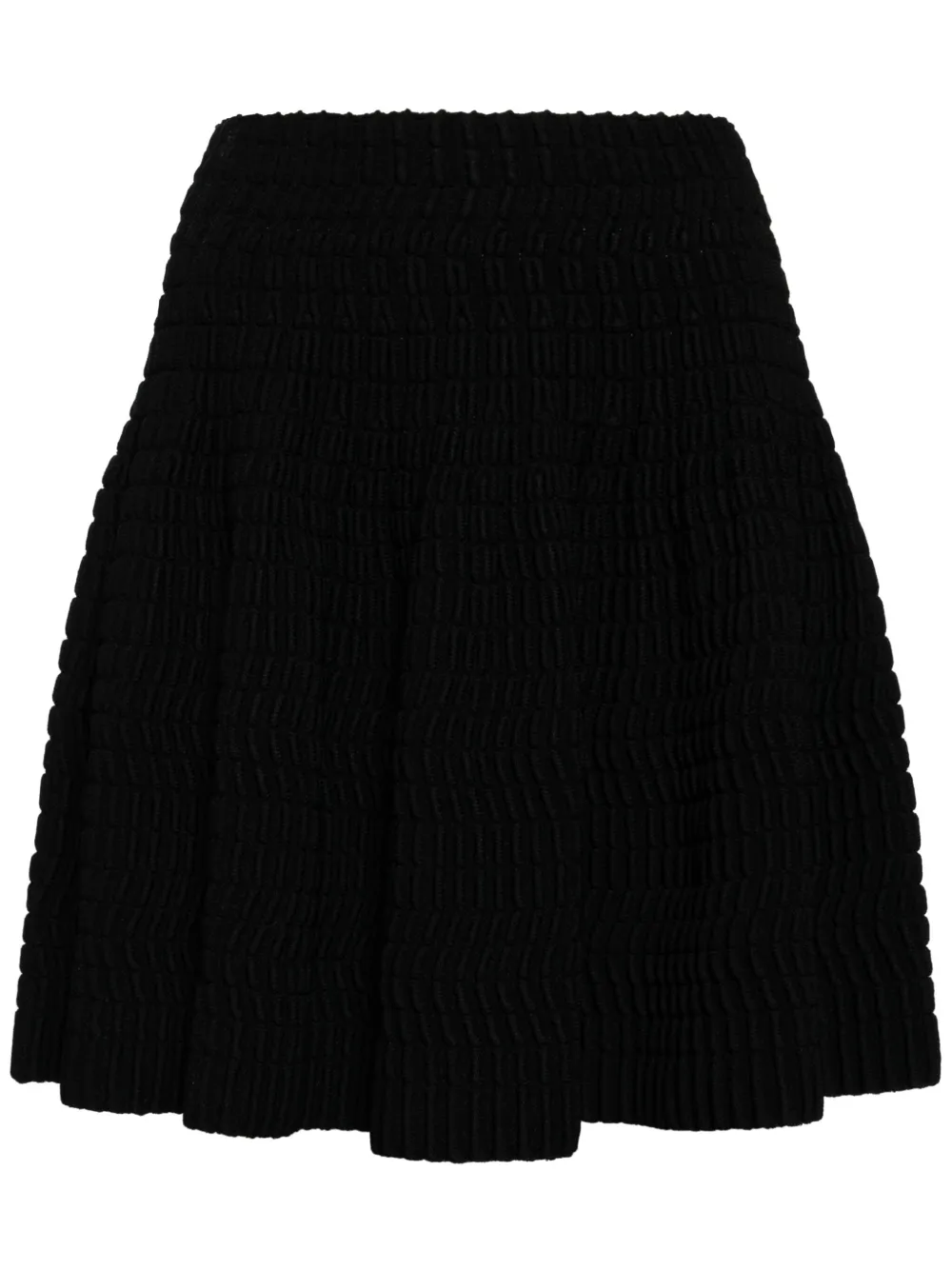 

Фактурная юбка с завышенной талией Alaïa, черный
